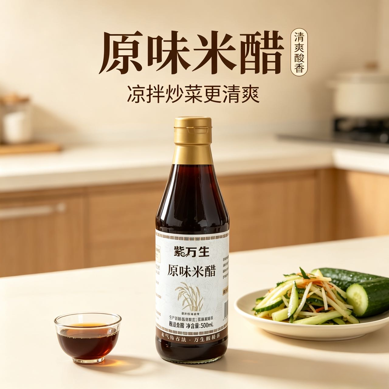 原味⽶醋 - 紫万生古酱坊